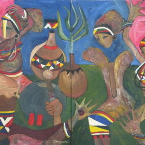Tribal Dance by Mahlangu, Speelman